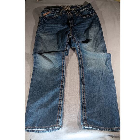 NWT Ariat M4 Scoundrel Bootcut Jeans Mens 36x34 Relaxed Fit Denim Western Cowboy - Picture 1 of 7